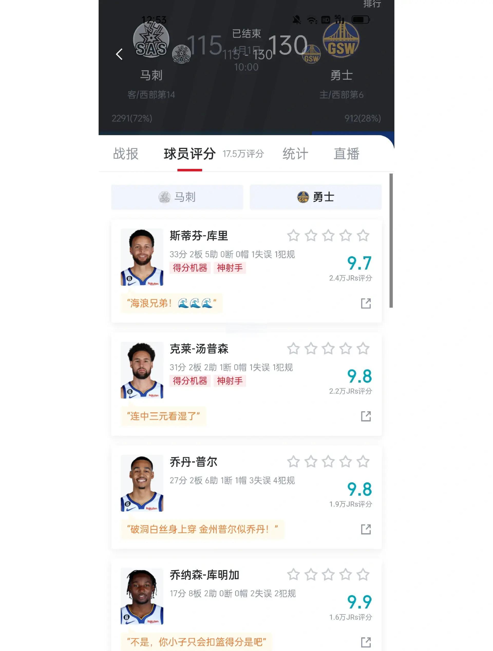 世俱杯分组-包含勇士胜马刺,库里狂砍31分领先西区战绩的词条